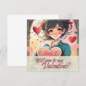 Wees mijn Valentijnsdag in Manga-stijl 31470 (Voorkant / Achterkant)