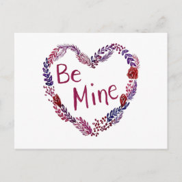 Wees mijn Valentijnsdag kaart