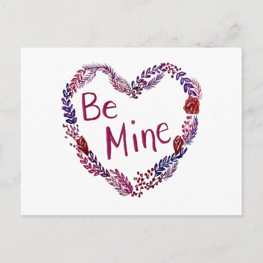 Wees mijn Valentijnsdag kaart (Voorkant)