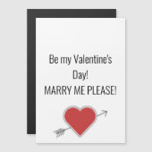 Wees mijn Valentijnsdag! MARRY, MIJN PLEASE. (Voorkant / Achterkant)