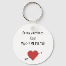 Wees mijn Valentijnsdag! MARRY, MIJN PLEASE. Sleut