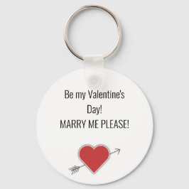 Wees mijn Valentijnsdag! MARRY, MIJN PLEASE. Sleut Sleutelhanger
