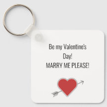 Wees mijn Valentijnsdag! MARRY, MIJN PLEASE. Sleut