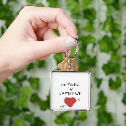 Wees mijn Valentijnsdag! MARRY, MIJN PLEASE. Sleutelhanger (Hand)