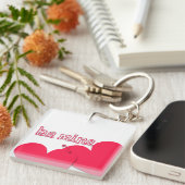 Wees mijn Valentijnsdag Moderne Sleutelhanger (Voorkant Rechts)