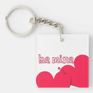 Wees mijn Valentijnsdag Moderne Sleutelhanger