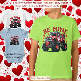 Wees mijn Valentijnsdag Monstertruck Kinderen,