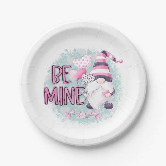 Wees mijn Valentijnsdag Papieren Bordje (Voorkant)