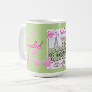 Wees mijn Valentijnsdag Paris Eiffeltoren Personal Koffiemok