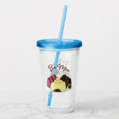 Wees mijn Valentijnsdag Snoep Acryl Drinkbeker (Achterkant)