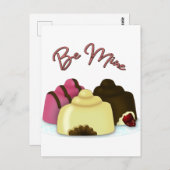 Wees mijn Valentijnsdag Snoep Briefkaart (Voorkant / Achterkant)