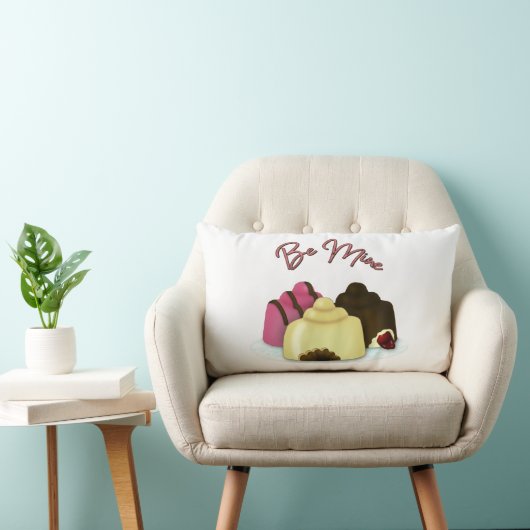 Wees mijn Valentijnsdag Snoep Kussen (Stoel)