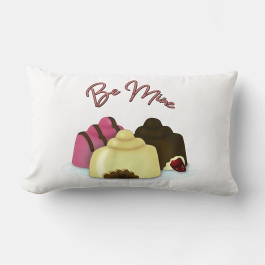 Wees mijn Valentijnsdag Snoep Kussen (Voorkant)