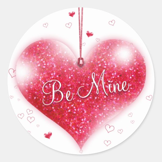 Wees mijn Valentijnsdag Sticker (Voorkant)