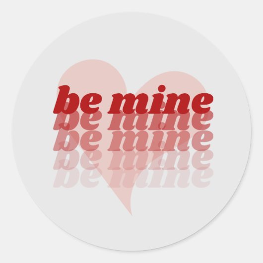 Wees mijn Valentijnsdag Sticker (Voorkant)