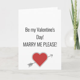 Wees mijn Valentijnsdag! Vakantiekaart Feestdagen Kaart