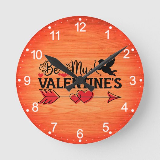 Wees mijn Valentijnse Ronde Klok (Voorkant)