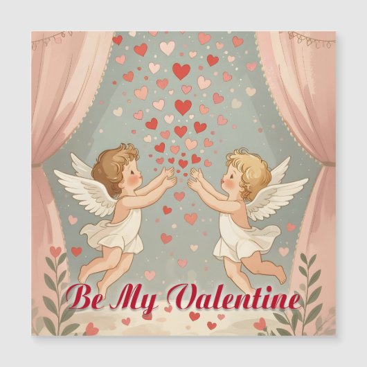 Wees Mijn Valentijnsengel Cherubs Illustratie (Voorkant)