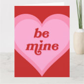 Wees Mijn Valentijnshartkaart Kaart (Voorkant)