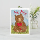 Wees mijn Valentijnskaart Bedankkaart (Staand voorkant)