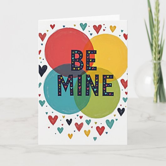 Wees Mijn Valentijnskaart Kaart (Voorkant)
