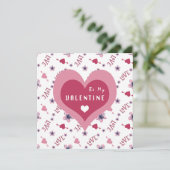 Wees mijn Valentijnskaart Kaart (Staand voorkant)