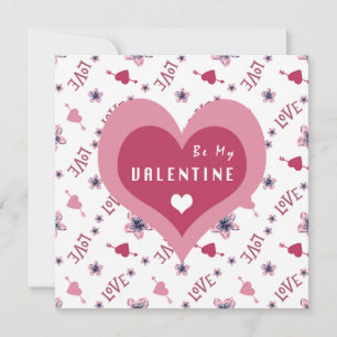 Wees mijn Valentijnskaart Kaart