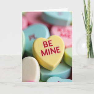 Wees Mijn Valentijnskaart met Hartjes Snoep Kaart