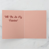 Wees mijn valentijnskaart op maat kaart (Binnen)