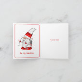 Wees mijn Valentijnsmeisje & jongens kabouter vaka Feestdagen Kaart (Binnen)