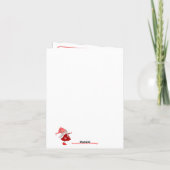 Wees mijn Valentijnsmeisje kabouter Feestdagen Kaart (Achterkant)