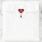 Wees Mijn Valentijnstickers Ronde Sticker (Tas)