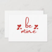 Wees mijn - voor alle liefhebbende paren notitiekaartje (Voorkant / Achterkant)