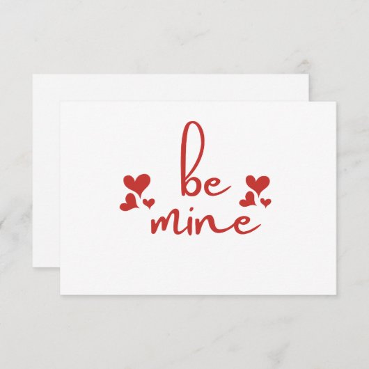 Wees mijn - voor alle liefhebbende paren notitiekaartje (Voorkant / Achterkant)