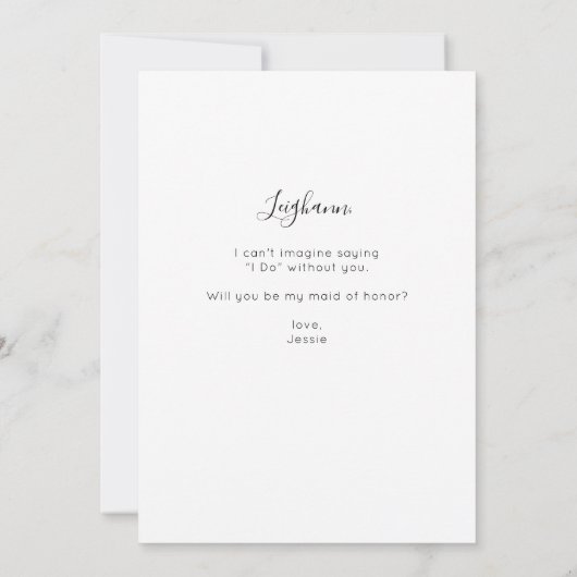 Wees mijn zegen op het juiste moment.............. kaart (Achterkant)