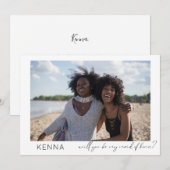 Wees mijn zegen van het juiste fotovoorstel kallig kaart (Voorkant / Achterkant)