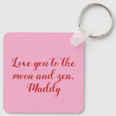 Wees mijn Zen-Tine gepersonaliseerd metaal Sleutelhanger (Achterkant)