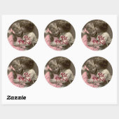 Wees mijn zoete  Valentijn Ronde Sticker (Vel)