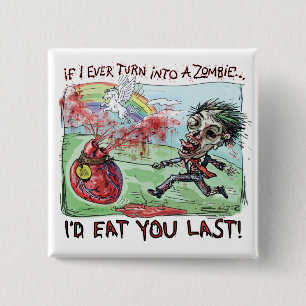 Wees mijn Zombie-Valentijn Vierkante Button 5,1 Cm