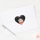 Wees mijn zwettige koala-uitnodiging hart sticker (Envelop)
