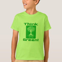 Wees milieuvriendelijk | Denk aan groene T-Hemden T-shirt