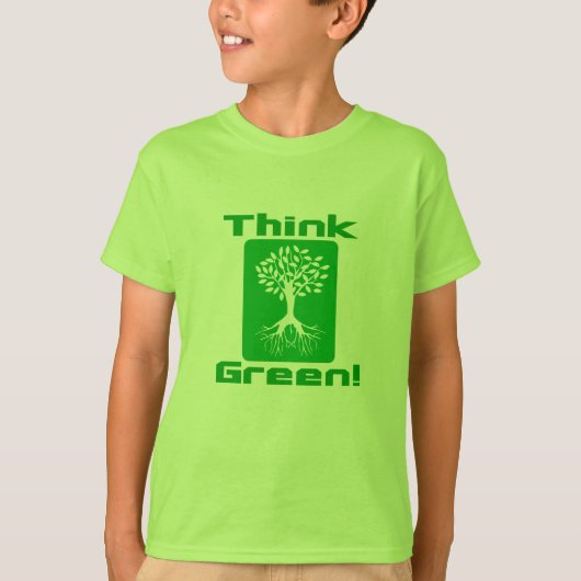 Wees milieuvriendelijk | Denk aan groene T-Hemden T-shirt (Voorkant)