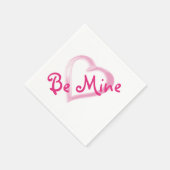 Wees Mine Roze Heart Paper Napkins Servetten (Hoek)