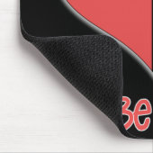 Wees Mine Valentijn Red Stripe Heart Muismat (Hoek)