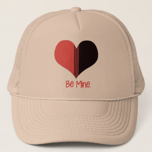 Wees Mine Valentijn Red Stripe Heart Trucker Pet