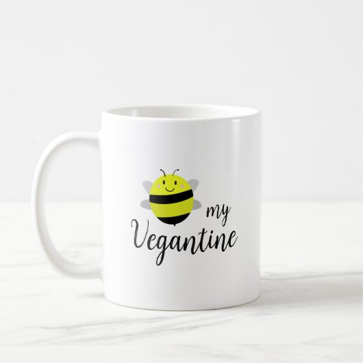 Wees m'n Vegantine, Eenvoudige Valentijn van Vegan Koffiemok (Links)