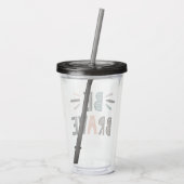 Wees moedig acryl drinkbeker (Achterkant)