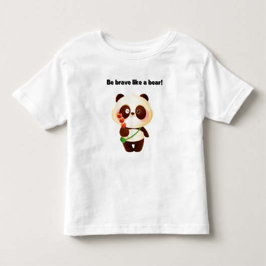 Wees moedig als een Beer Kinder Shirts (Voorkant)