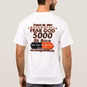 Wees moedig... Angst God T-shirt (Achterkant)