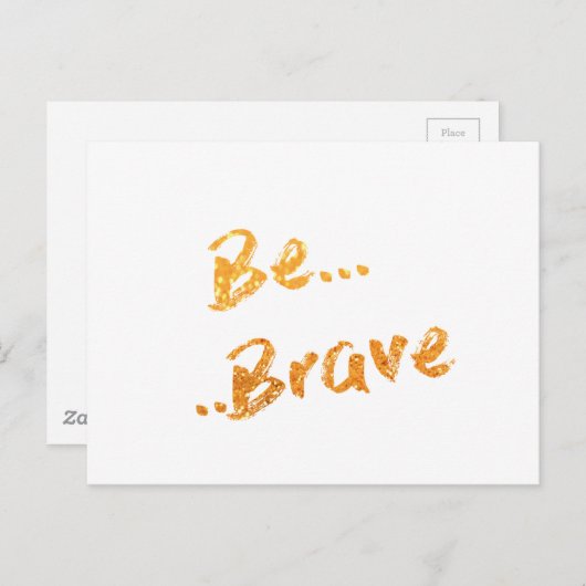 Wees moedig briefkaart (Voorkant / Achterkant)